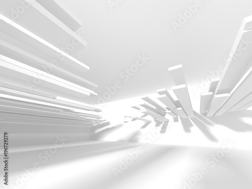 Abstract Modern White Architecture Background