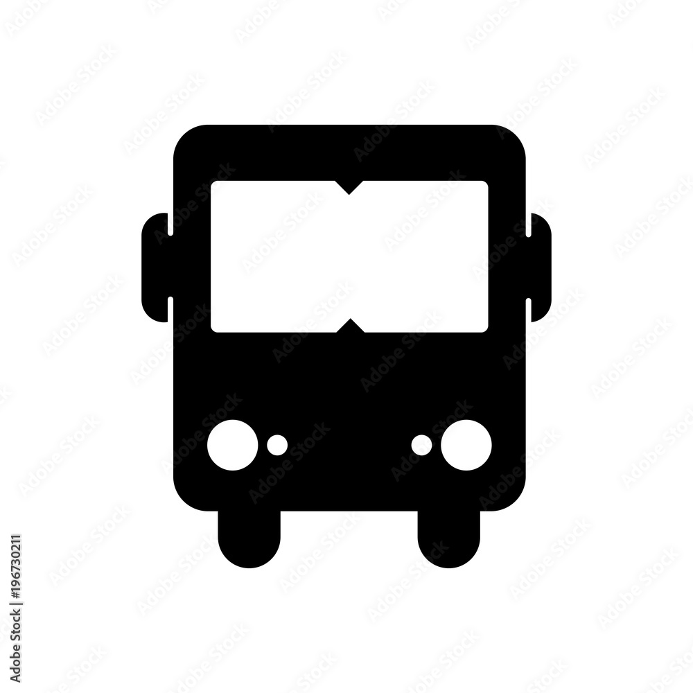 Bus filled vector icon. Modern simple isolated sign. Pixel perfect vector  illustration for logo, website, mobile app and other designs