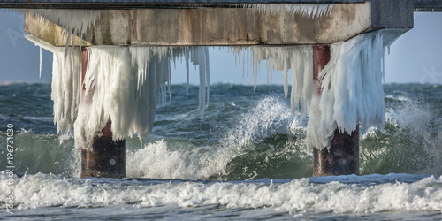 Fototapeta Naklejka Na Ścianę i Meble -  eis am meer