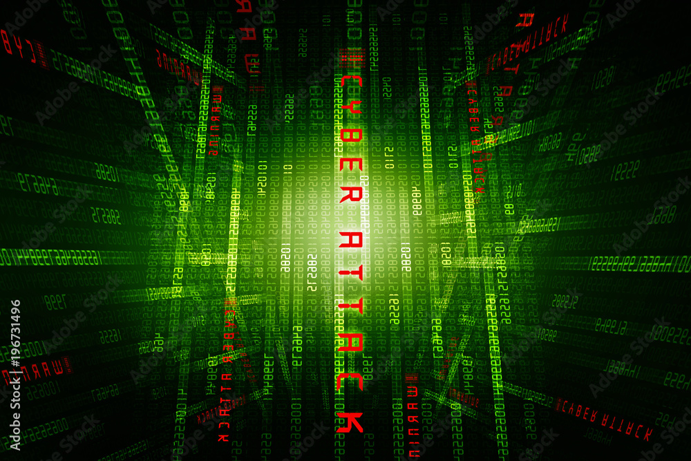 2d illustration Cyber Attack A06 2d illustration Cyber Attack A06