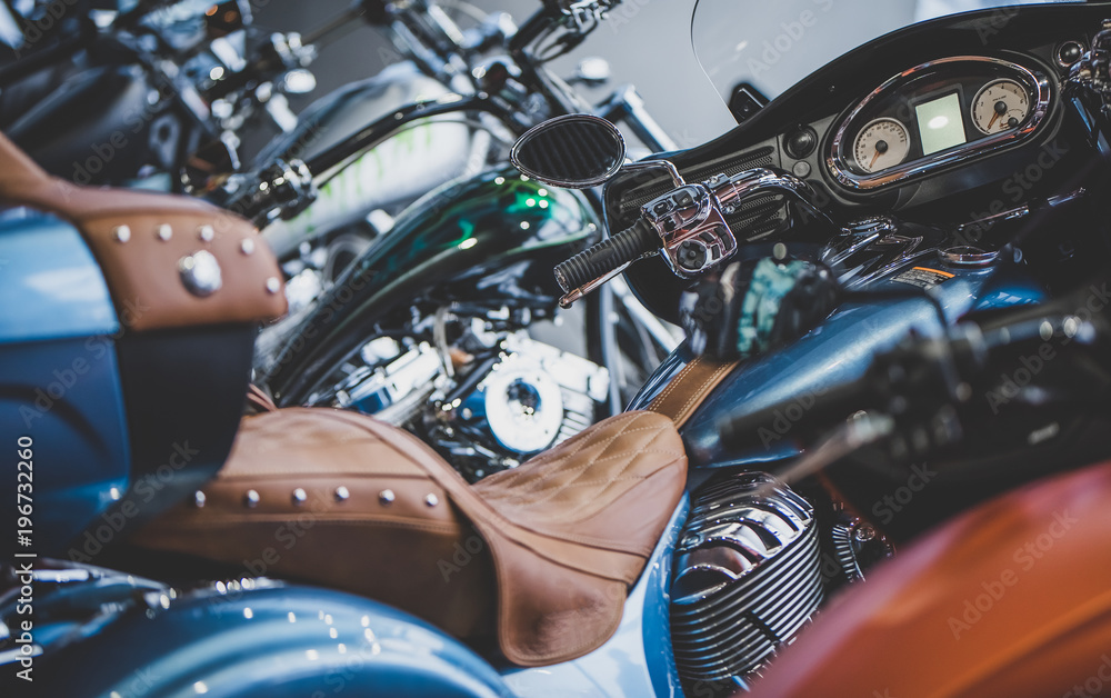 Fototapeta premium Modern motorcycle shop