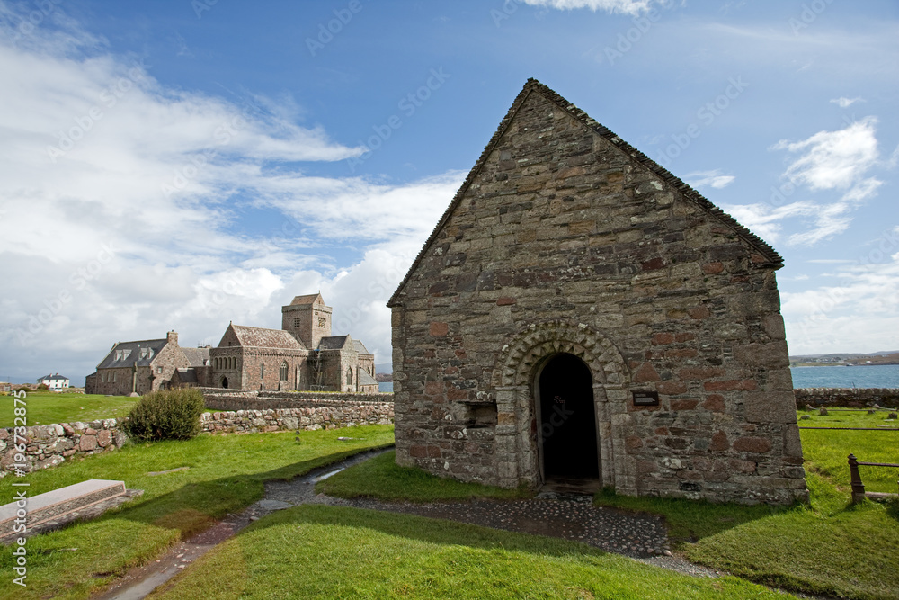 Iona abbey castle, Scotland, Mull island
