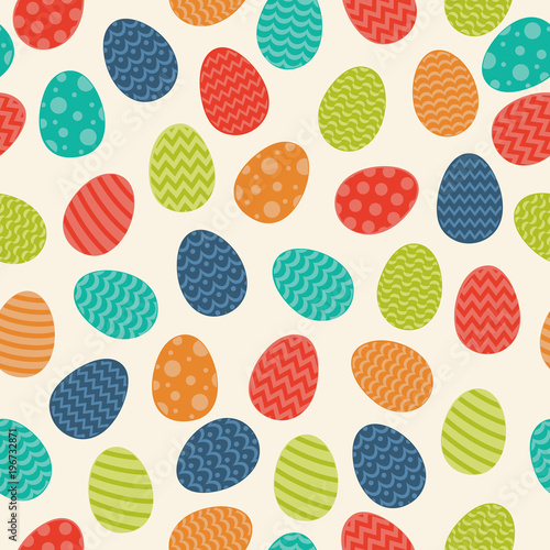 Background with Easter eggs. Vector.