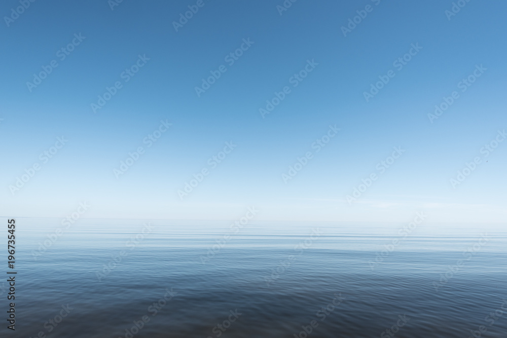 Fototapeta premium Blue and still Baltic sea.