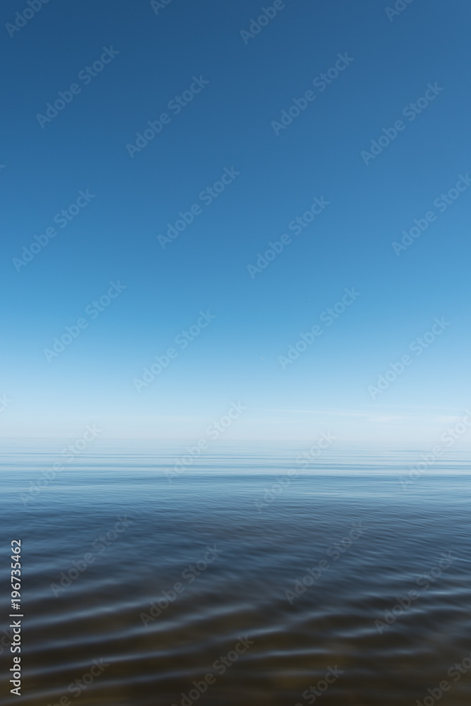 Blue and still Baltic sea.