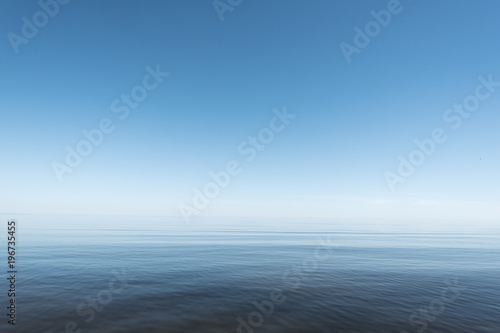 Blue and still Baltic sea. photo