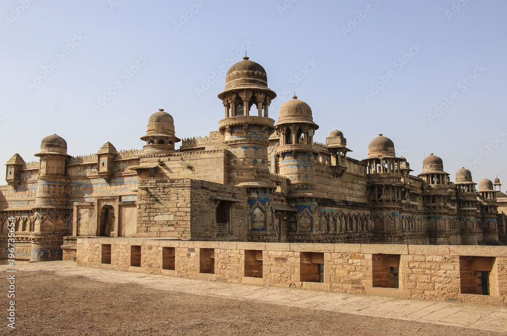Gwalior fort in Gwalior (Mughal architecture), Madhya Pradesh, India