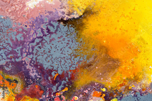 Fototapeta Naklejka Na Ścianę i Meble -  Oil paint abstract figure sketch of bright colors.