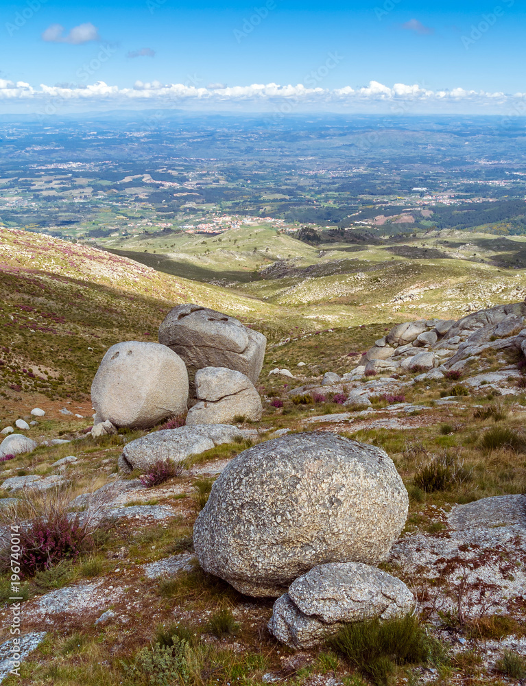 Boulders rocks of the Sierra de Estrella portugese national park