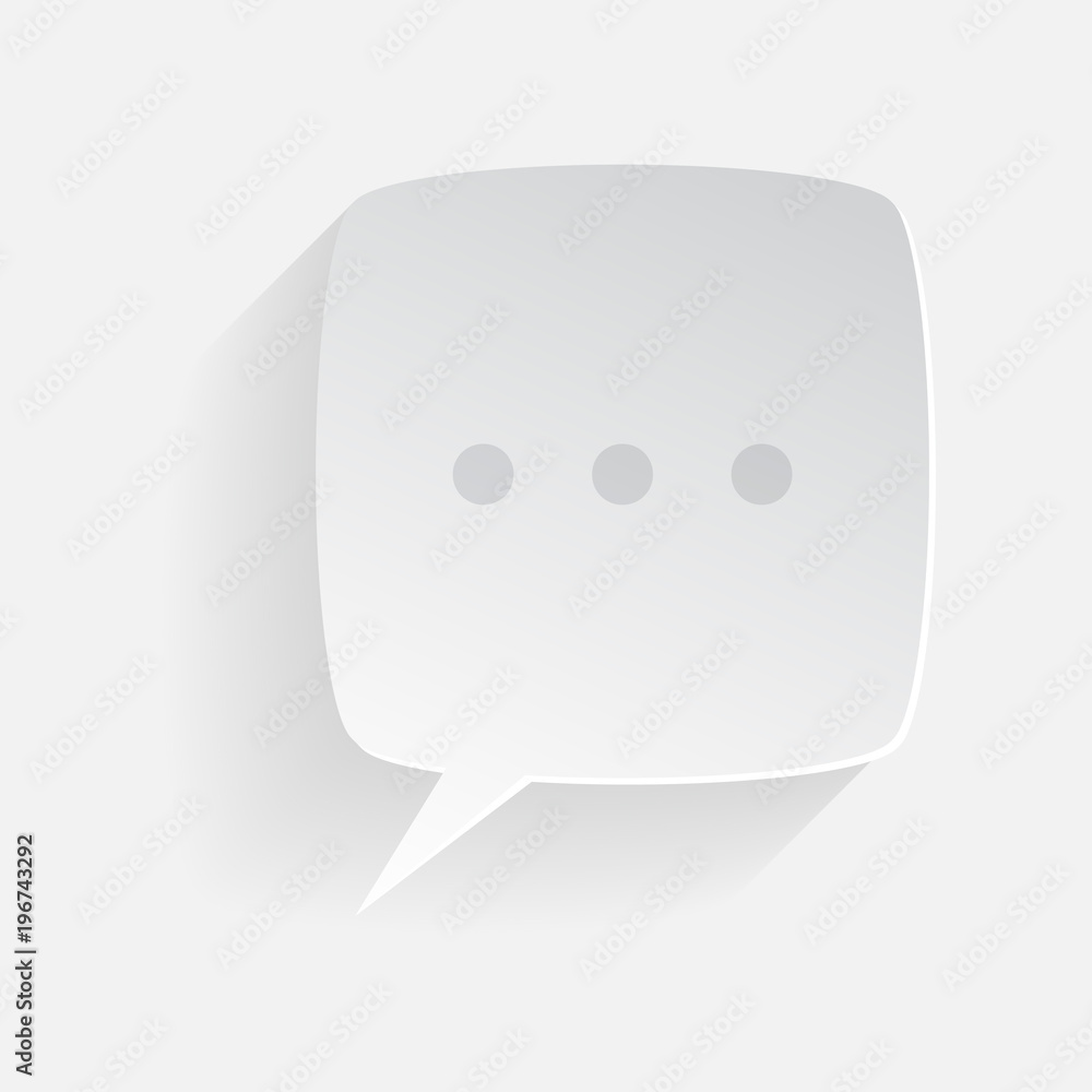 Fototapeta premium Wiadomość bąbelek ilustracja wektorowa