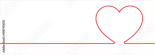 heart one-line background