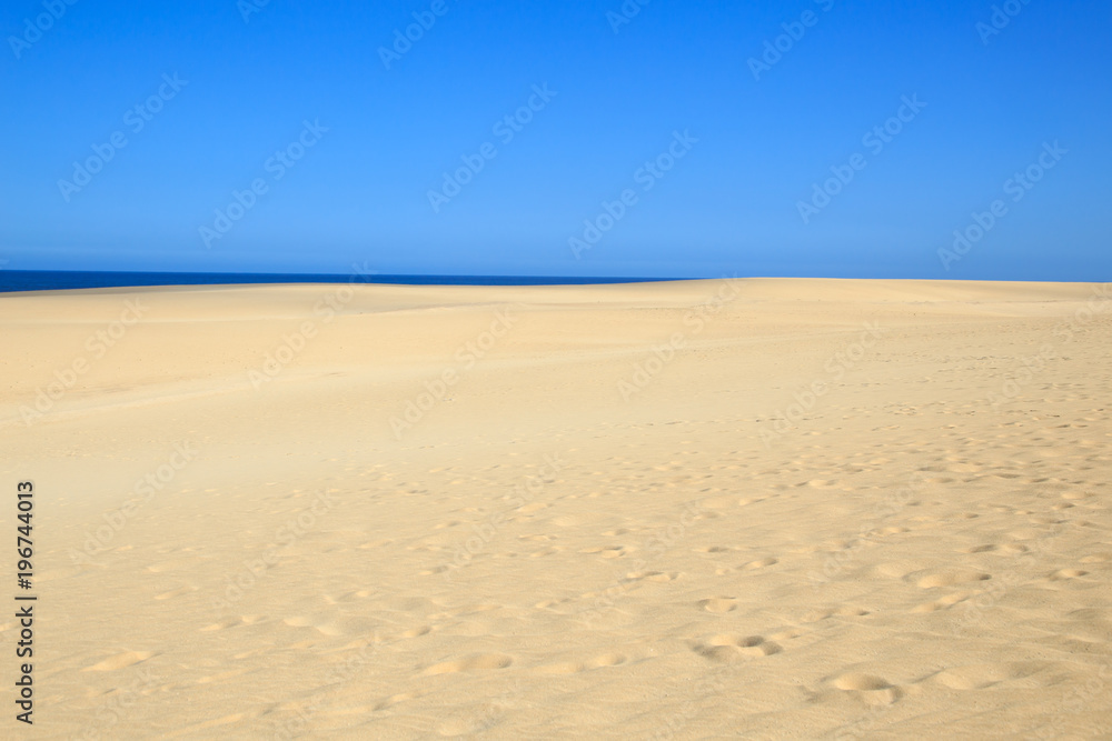 Dünen El Jable und Grandes Playas in Corralejo, Fuerteventura Dünen El Jable und Grandes Playas in Corralejo, Fuerteventura