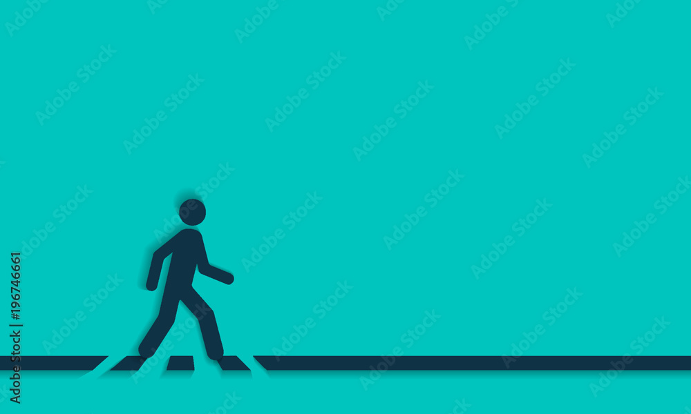 Pedestrian crossing line – crosswalk, vector Pedestrian crossing line – crosswalk, vector