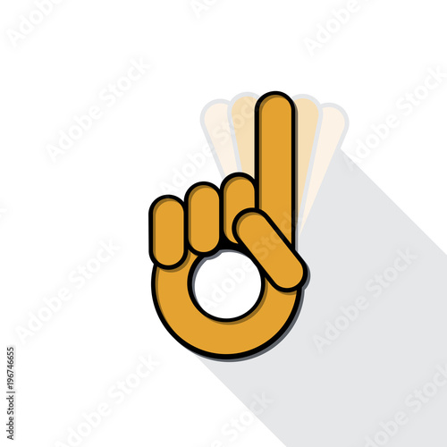 No pointer finger,  symbol