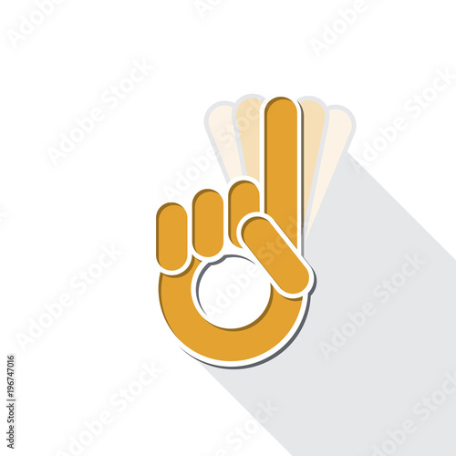 No pointer finger,  symbol
