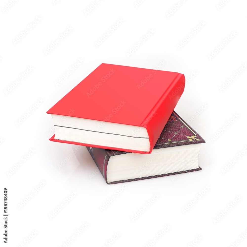 Stack of books isolated on white background Stack of books isolated on white background