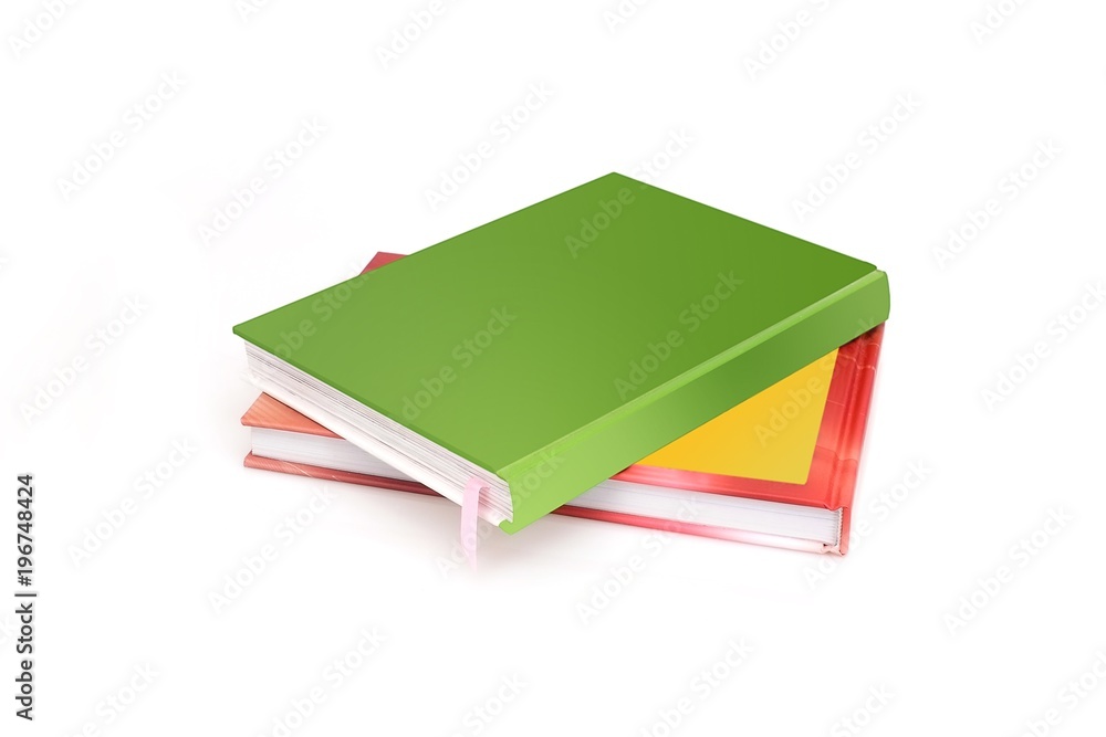 Stack of books isolated on white background Stack of books isolated on white background