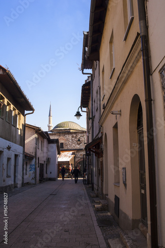 Fototapeta Naklejka Na Ścianę i Meble -  Street of Bascarsija, Sarajevo