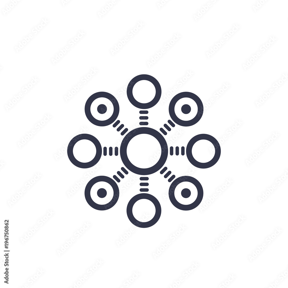 decentralization concept vector icon decentralization concept vector icon