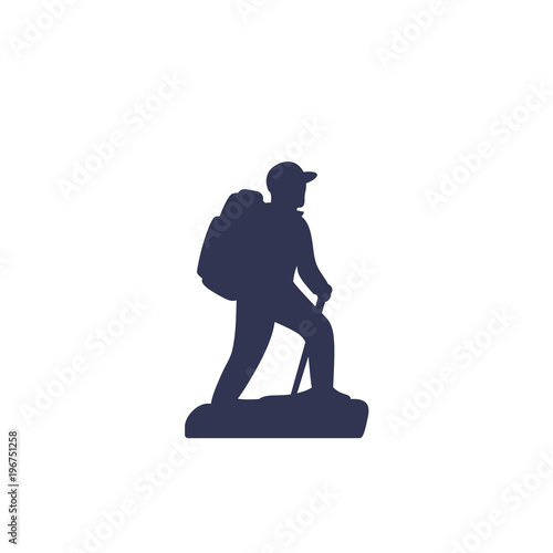 Hiker vector icon
