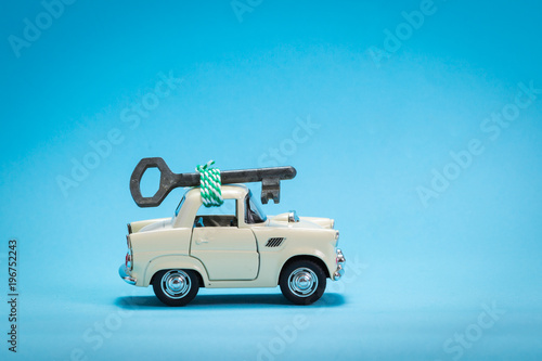 Car toy carrying key