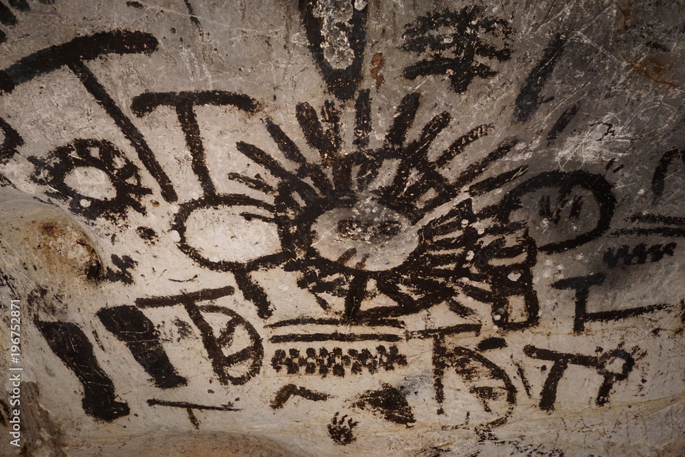 Prehistoric art paintings from Magura Cave - Bulgaria, Rabisha