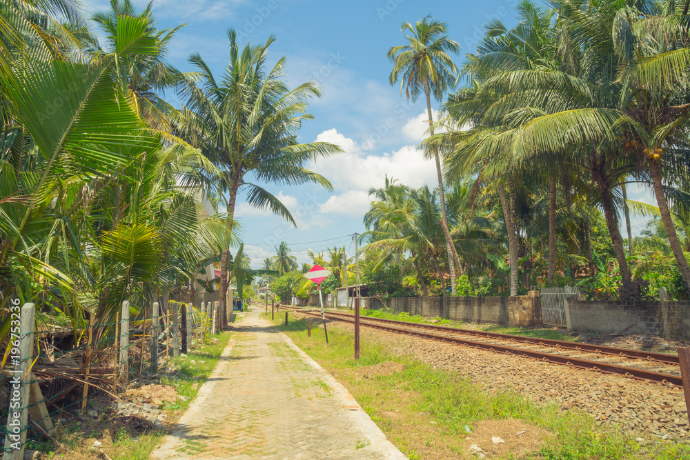 March 1, 2018. Hikkaduwa, Sri Lanka. Railway. March 1, 2018. Hikkaduwa, Sri Lanka. Railway.