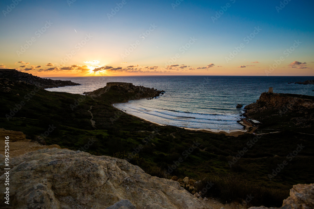Ghajn Tuffieha Bay on Malta