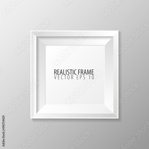 Realistic frame for your presentations. Vector illustration