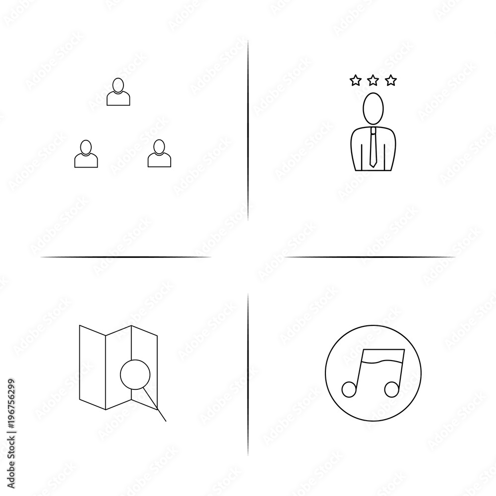 Business simple linear icon set.Simple outline icons Business simple linear icon set.Simple outline icons