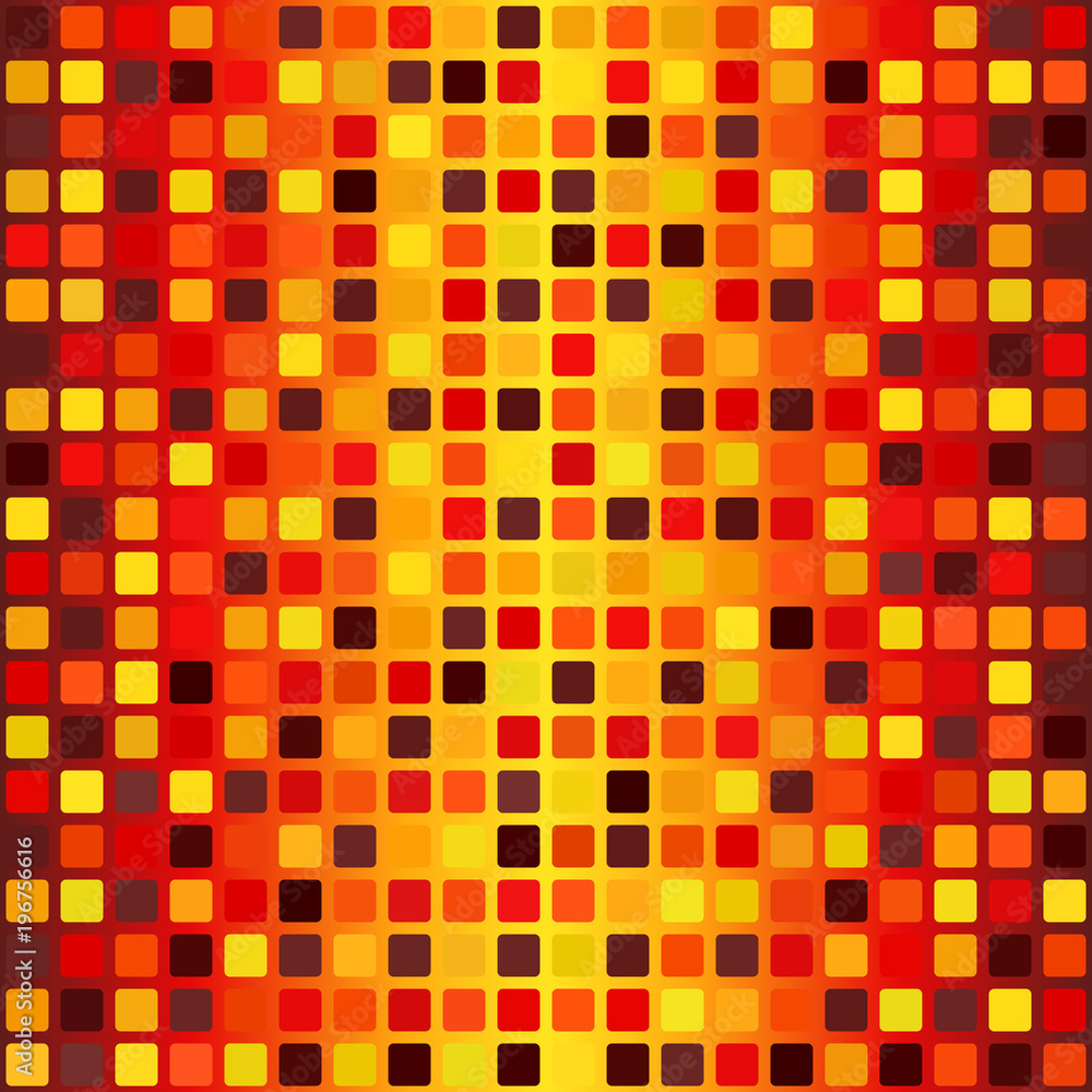Square pattern. Seamless vector tile background in autumn colors Square pattern. Seamless vector tile background in autumn colors