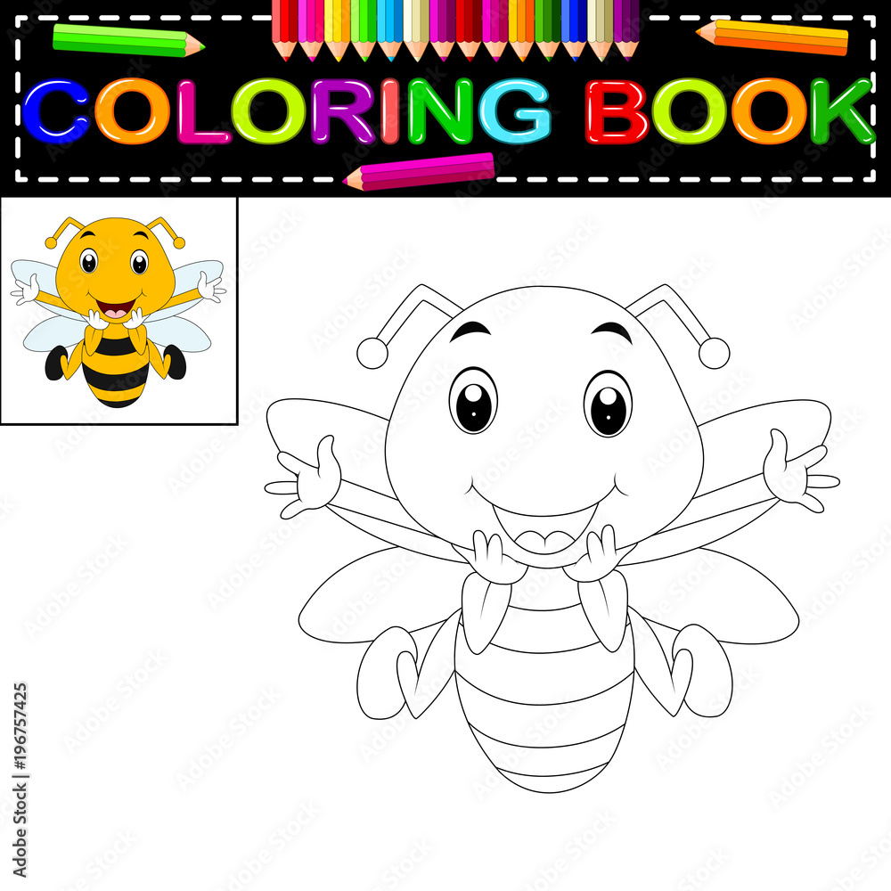 bee coloring book