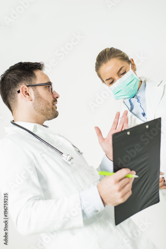 Young doctors with medical ...