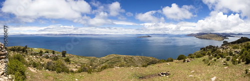 Isla del Sol on lake Titicaca in Bolivia © BGStock72