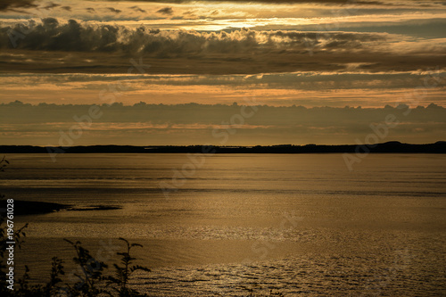 Sonnenuntergang Norwegen Küste