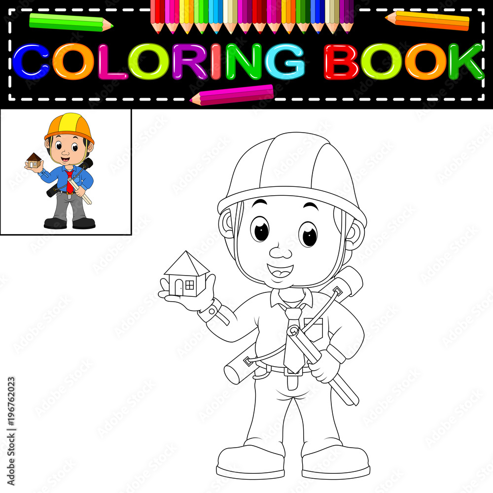 young man architect coloring book young man architect coloring book