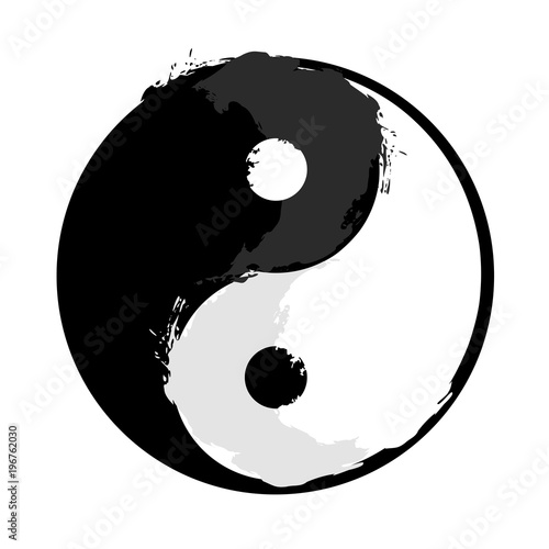 Yin and yang, grunge style