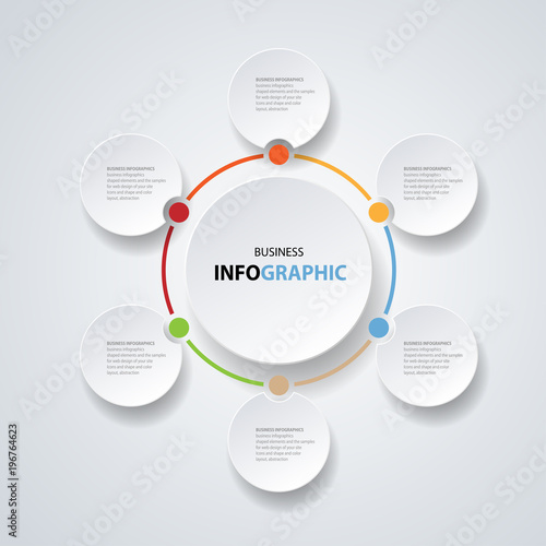 Illustration Infographic for layout, diagram, annual report, web design.
