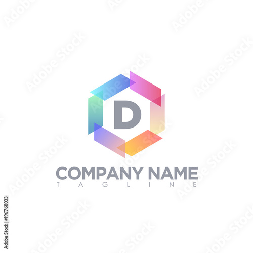 D LOGO MODERN TEMPLATE