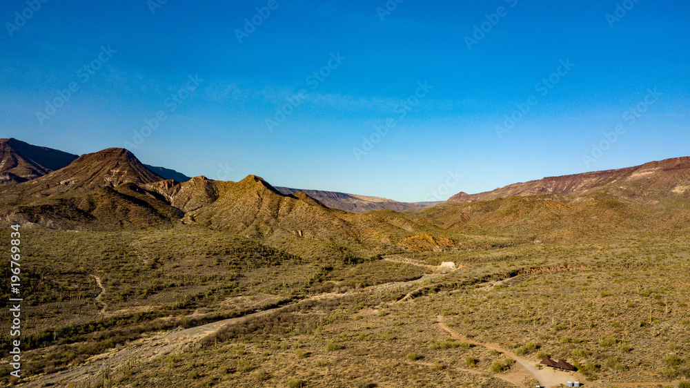 Drone View Of Spur Cross Ranch Regional Park Near Cave Creek, Arizona 