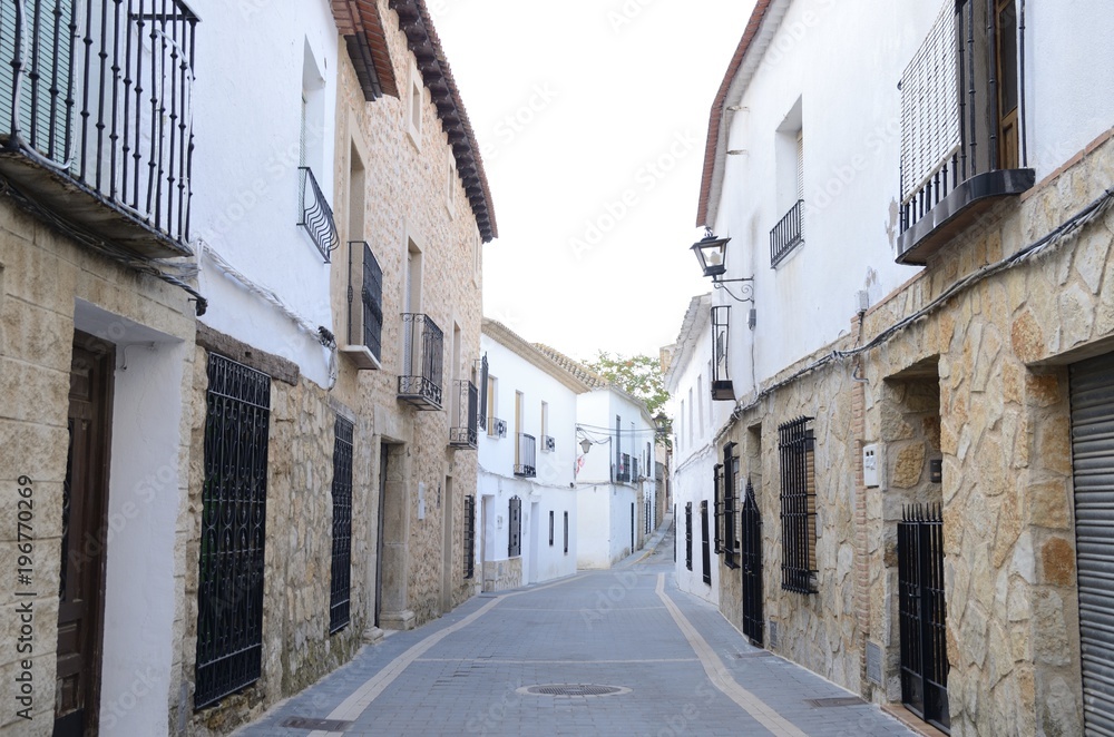 Street in  in Belmonte, Spain
