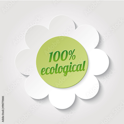Ecological symbol in the flower 