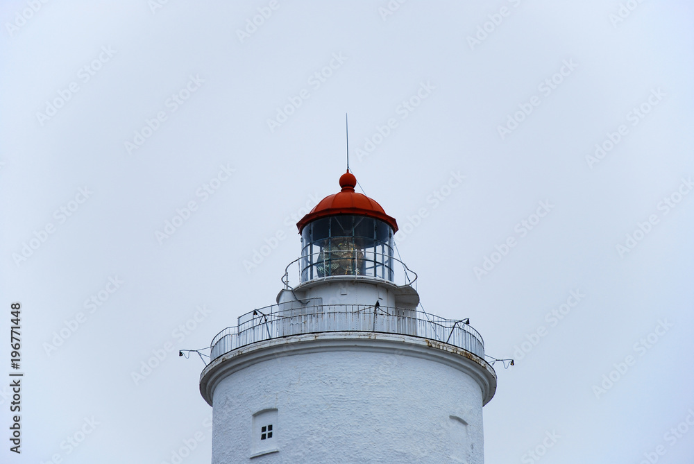 The top of a lighthouse