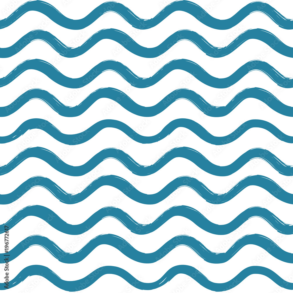Abstract ocean wave seamless pattern. Wavy line stripe background. Abstract ocean wave seamless pattern. Wavy line stripe background.