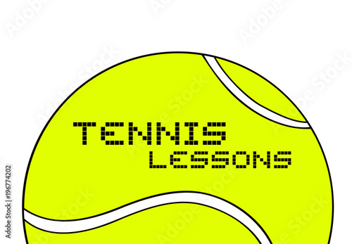 Design of tennis emblem