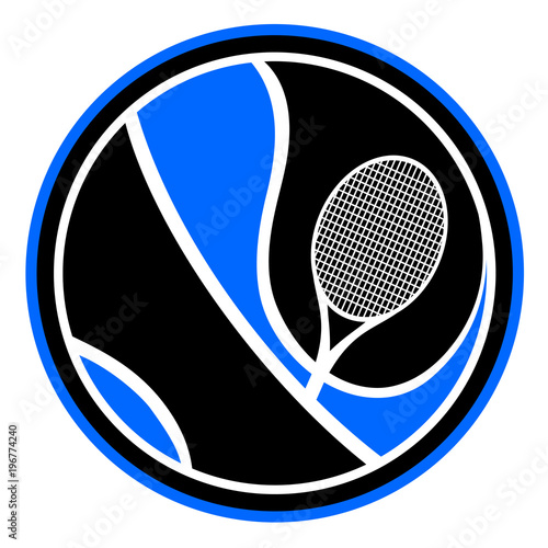Design of tennis emblem