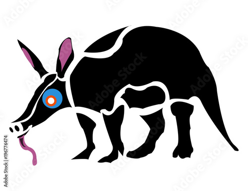 Aardvark Drawing Graphic