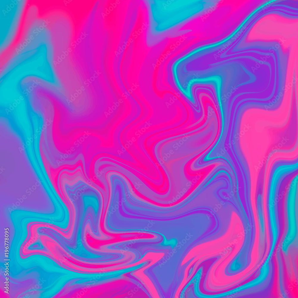 Fluid colors backgrounds. Holographic effect.  Vector illustration