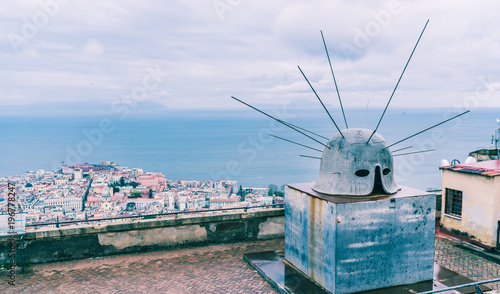 The Beautiful Elm of Castel Sant'Elmo, Naples, Italy photo