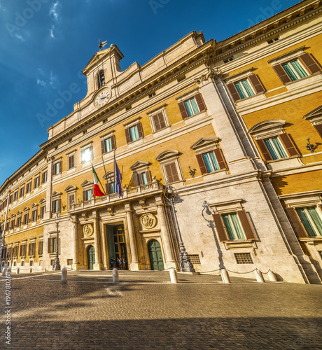 Montecitorio Palace on a sunny day